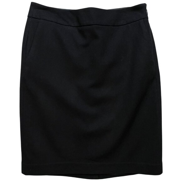 Eddie Bauer Women's Wool Straight & Pencil Skirt Mercer Fit Size 4 Black Stretch - Picture 1 of 11